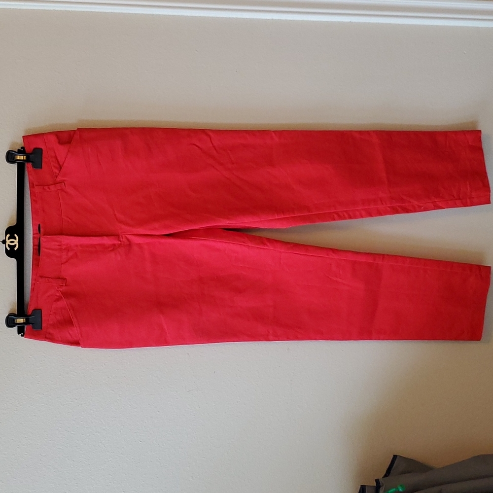 Kenneth Cole Red Straight Leg/ Skinny Pants